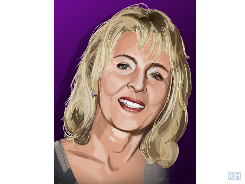 illustratie portret vrouw